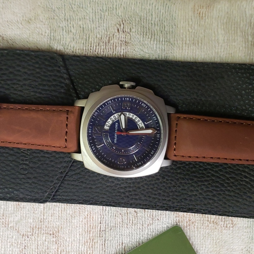 Grant Brown men's water resistant watch